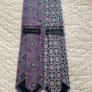 Jos. A. Bank Men's Ties - Purple and Black Patterns